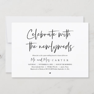 Brunch with the newlyweds, post wedding invitation