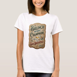 BRUNCH WITHOUT CHAMPAGNE IS JUST A SAD BREAKFAS v3 T-Shirt