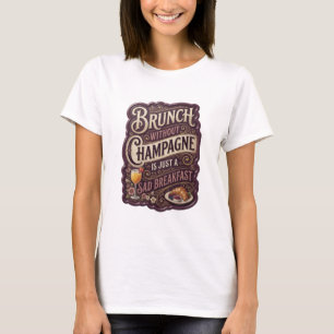 BRUNCH WITHOUT CHAMPAGNE IS JUST A SAD BREAKFAS v7 T-Shirt