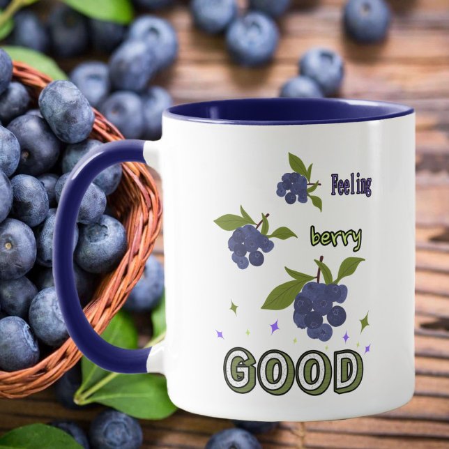 Brunches of blueberries  mug (Creator Uploaded)