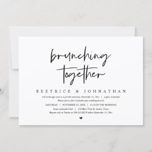 Brunching Together, Wedding Elopement Brunch Invitation