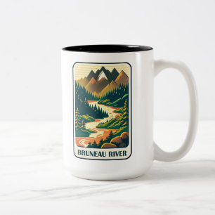Bruneau River Idaho Colors Two-Tone Coffee Mug