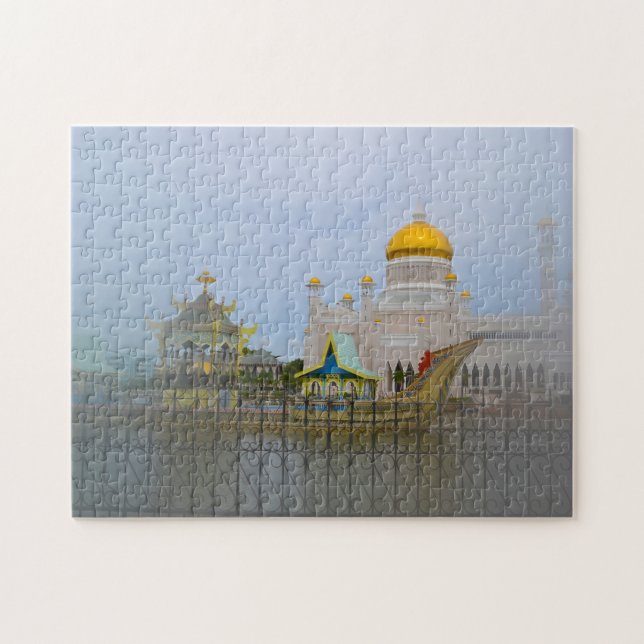 Brunei Darussalam  Golden Mosque. Jigsaw Puzzle (Horizontal)