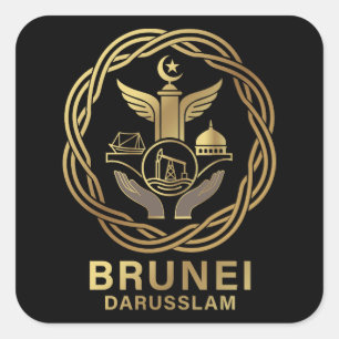 Brunei Darusslam Southeast Asia Square Sticker