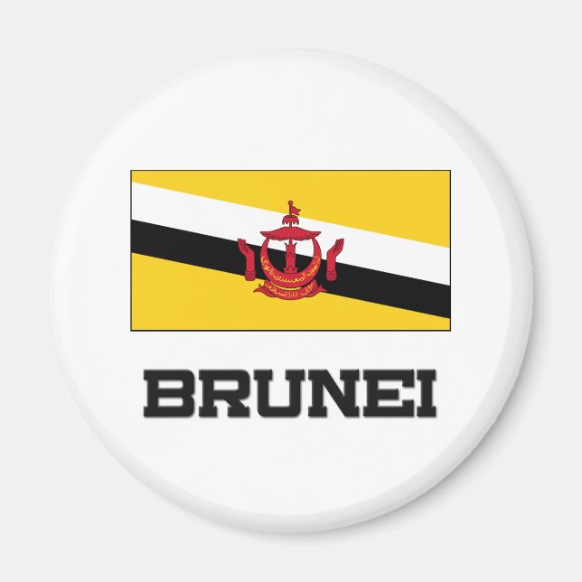 Brunei Flag Magnet (Front)