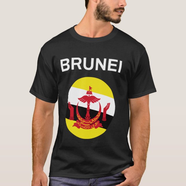 Brunei Flag Modern T-Shirt (Front)