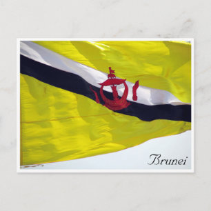 brunei flag postcard