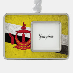 Brunei Silver Plated Framed Ornament