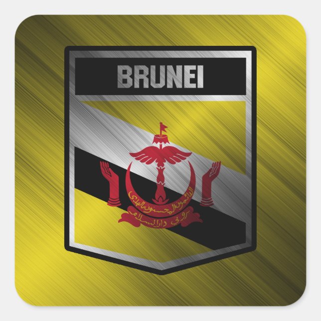 Brunei Square Sticker (Front)