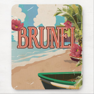 Brunei vintage travel poster art. mouse pad