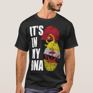 Bruneian And Angolan Mix DNA Flag Heritage T-Shirt