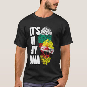 Bruneian And Bulgarian Mix Dna Flag Heritage T-Shirt