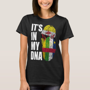 Bruneian And Central African Mix DNA Flag Heritage T-Shirt