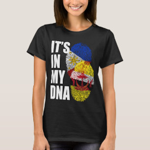 Bruneian And Filipino Mix DNA Flag Heritage T-Shirt