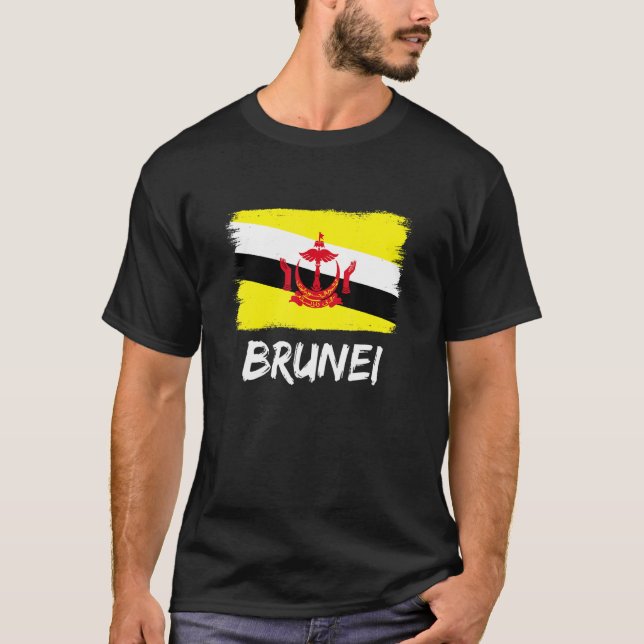Bruneian Flag Brunei T-Shirt (Front)