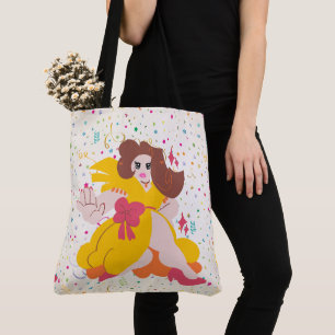 brunet 80s dall tote bag