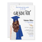 Brunette Female Blue She Believed Graduation
