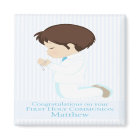 Brunette First Communion Boy Small Gift Bag