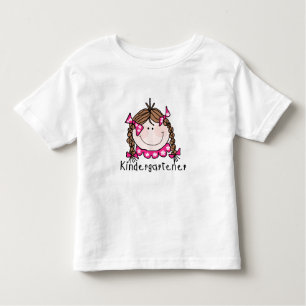 Brunette Girl Kindergartener Toddler T-Shirt