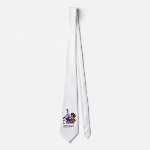 Brunette Ham Radio Pin-up Girl Tie Customise It!