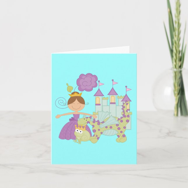 Brunette Princess Card (Front)