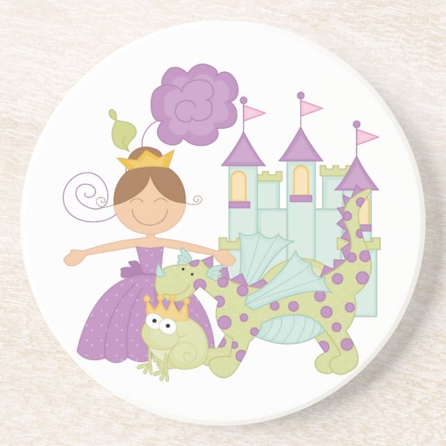 Brunette Princess Coaster (Front)