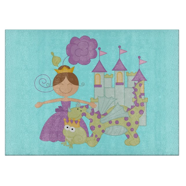 Brunette Princess Cutting Board (Front)