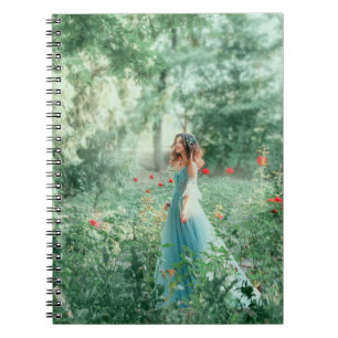 Brunette Princess: Fairy Forest Watercolor Notebook