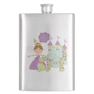 Brunette Princess Hip Flask