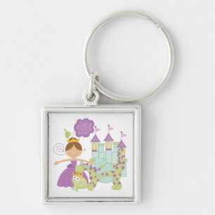 Brunette Princess Key Ring