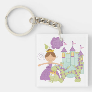Brunette Princess Key Ring