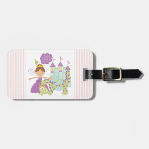 Brunette Princess Luggage Tag