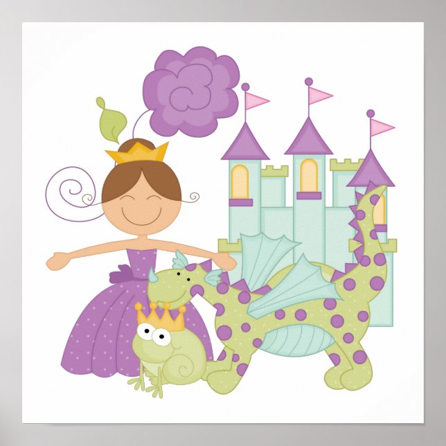 Brunette Princess Poster (Front)