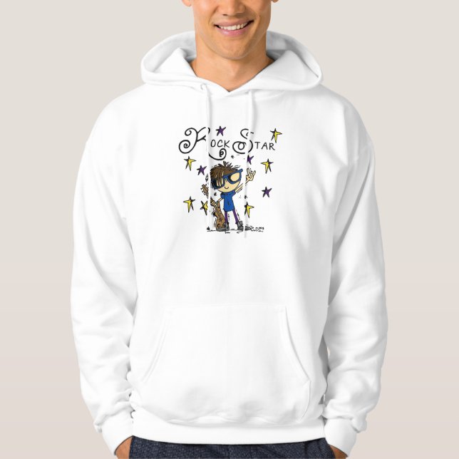Brunette Rock Star Hoodie (Front)