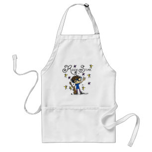Brunette Rock Star Standard Apron