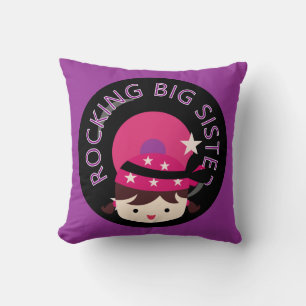 Brunette Rocking Big Sister Cushion