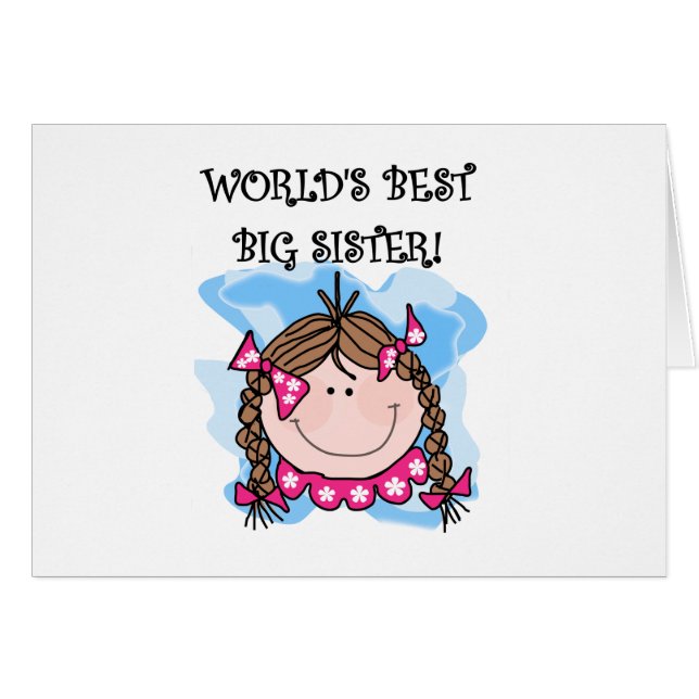 Brunette World's Best Big Sister (Front Horizontal)
