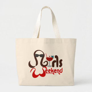 Brunettes in Bikinis - Girls Weekend Fun! Large Tote Bag