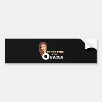 brunettesforobamaD - Customised Bumper Sticker