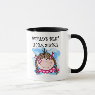 Brunettte Best Little Sister Mug