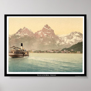 Brunnen and the Mythen,  Switzerland Poster