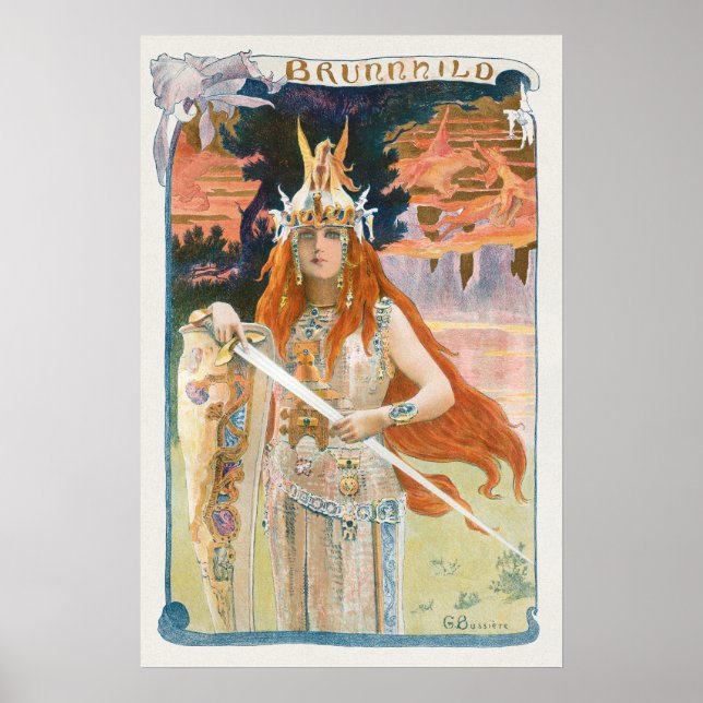 Brunnhild L'Estampe Moderne by Gaston Bussière Poster (Front)