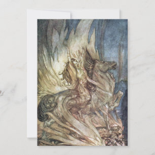 Brünnhilde and the funeral pyre of Siegfried Invitation