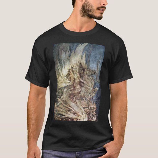 Brünnhilde and the funeral pyre of Siegfried T-Shirt (Front)