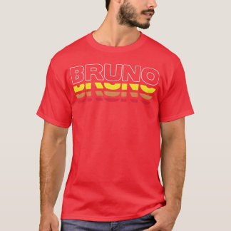 Bruno First Name Funny Vintage Sunset Bruno vintag T-Shirt