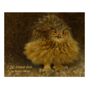 Bruno Liljefors Eagle-owl 1905 CC1176 Wildlife Poster