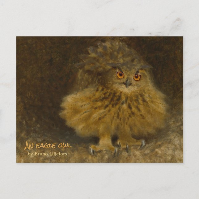 Bruno Liljefors Eagle owl CC0710 Wildlife Postcard (Front)