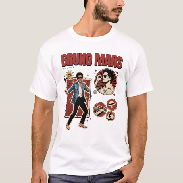 Bruno Mars Romantic Tour 2026 T-Shirt (Front)