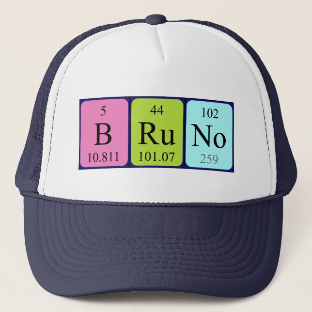 Bruno periodic table name hat (Front)