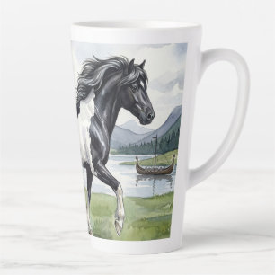 Brunskjottur Black pinto Icelandic Latte Mug
